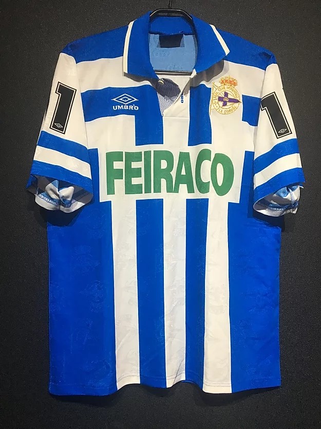 1992-93ディポルティボ・ラ・コルーニャのホームユニフォーム前面