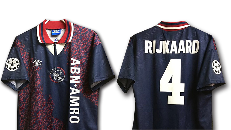 海外正規品 90s アンブロ アヤックス AJAX 長袖ユニホーム 94-95