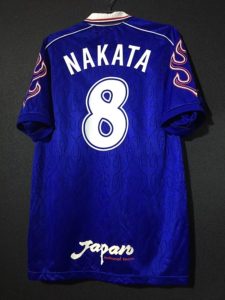 中田英寿の1998ワールドカップフランス大会の日本代表のユニフォーム