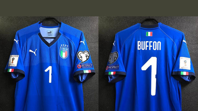 ブッフォンのイタリア代表2018ホームユニフォーム